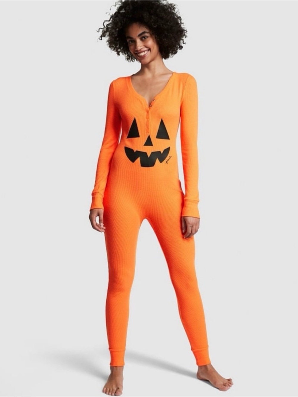 VS PINK Halloween Thermal Onesie
